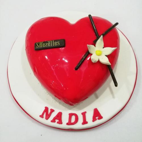 Gâteau Anniversaire Forme Cœur Heart Love Saint Valentin