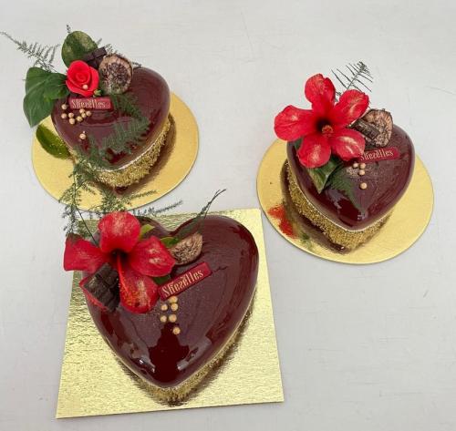 Gâteau Anniversaire Forme Cœur Heart Love Saint Valentin