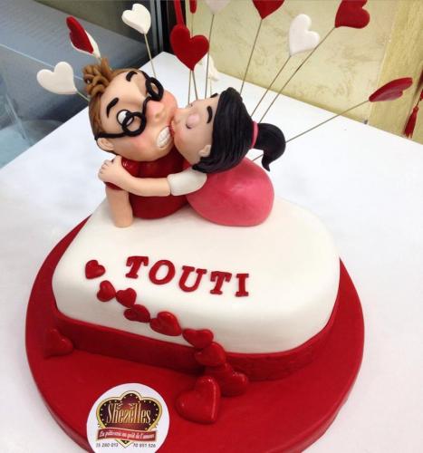 Gâteau Anniversaire Mariage Saint Valentin Amour