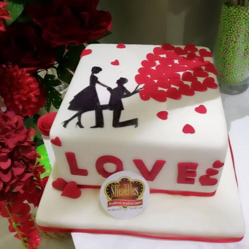 Gâteau Anniversaire Mariage Saint Valentin Amour