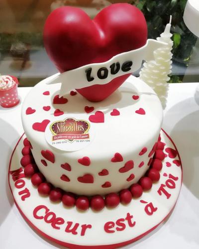 Gâteau Anniversaire Mariage Saint Valentin Amour