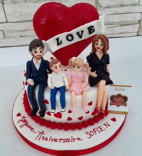 Saint Valentin Gâteau Anniversaire Mariage Amour