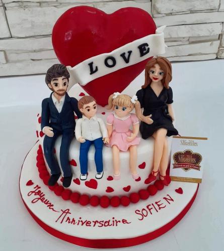 Saint Valentin Gâteau Anniversaire Mariage Amour