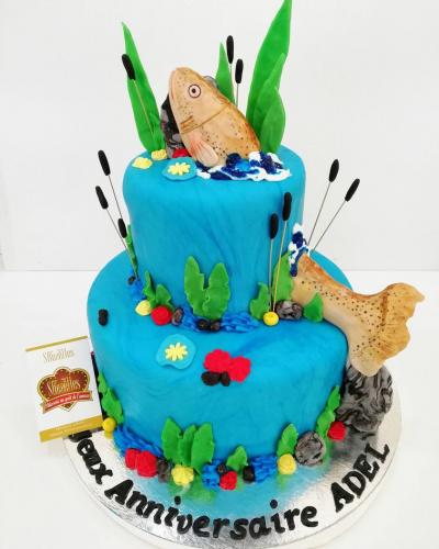 Gâteau Anniversaire Animaux Gâteau Animal Foret Ferme Poisson