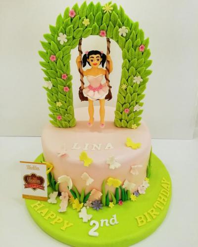 Gâteau Anniversaire Thème Personnalise Gâteau  Balançoire Fille