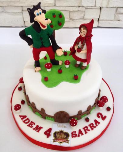 Gâteau Anniversaire Thème Personnalise Gâteau Chaperon Rouge