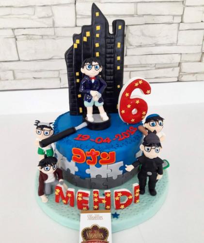 Gâteau Anniversaire Thème Personnalise Gâteau Conan Inspecteur 