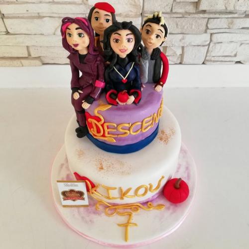 Gâteau Anniversaire Thème Personnalise Gâteau Descendants