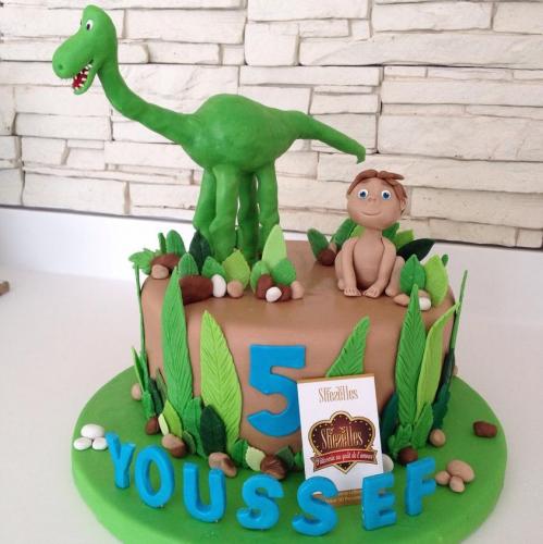Gâteau Anniversaire Thème Personnalise Gâteau Dinosaure 