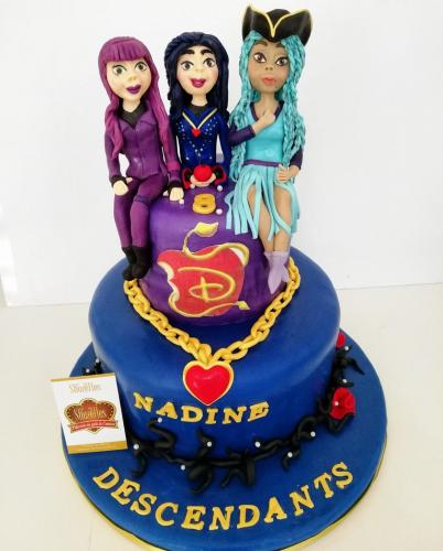 Gâteau Anniversaire Thème Personnalise Gâteau Disney Descendants 