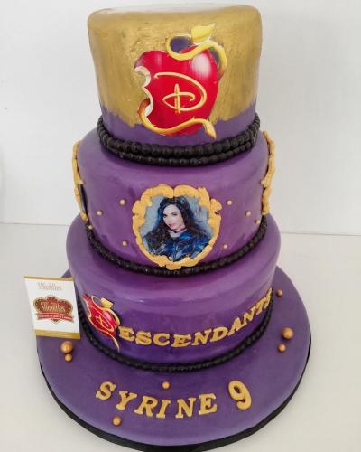 Gâteau Anniversaire Thème Personnalise Gâteau Disney Descendants