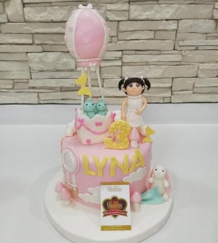 Gâteau Anniversaire Thème Personnalise Gâteau Fille Montgolfière