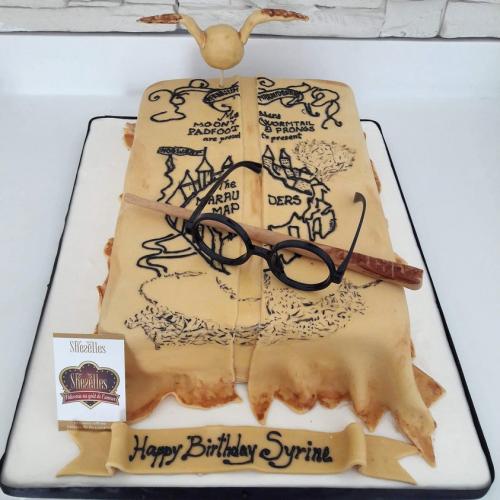 Gâteau Anniversaire Thème Personnalise Gâteau HarryPotter 