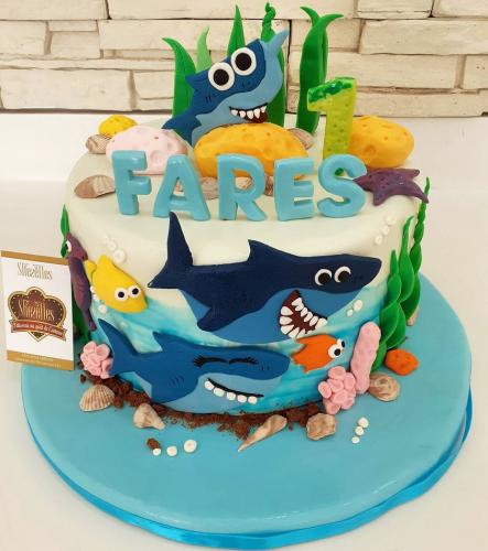 Gâteau Anniversaire Baby Shark Gâteau Baby Shark