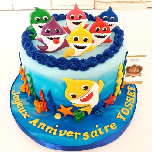 Gâteau Anniversaire Baby Shark Gâteau Baby Shark