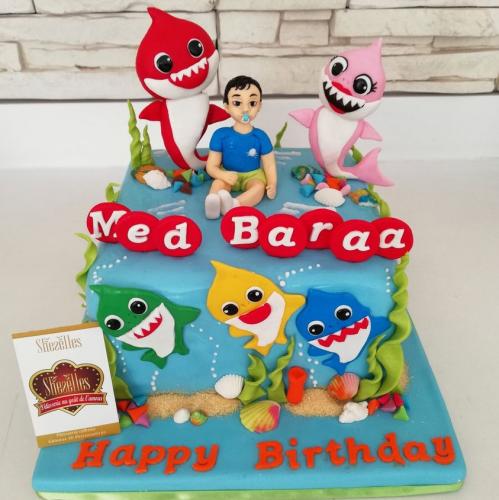 Gâteau Anniversaire Baby Shark Gâteau Baby Shark
