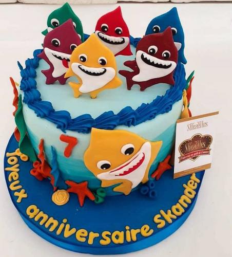 Gâteau Anniversaire Baby Shark Gâteau Baby Shark