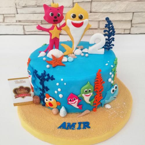Gâteau Anniversaire Baby Shark Gâteau Baby Shark