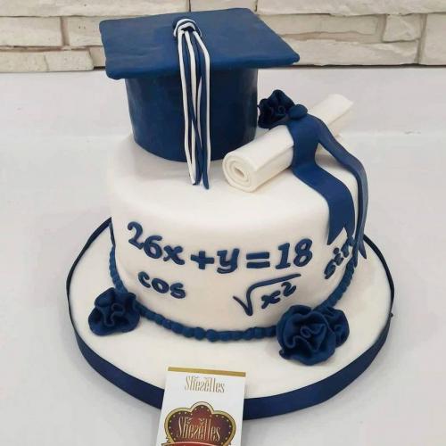 Gâteau lauréat gâteau succès gâteau diplômes contrats réussite diplômés