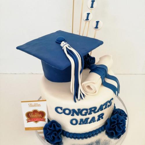 Gâteau lauréat gâteau succès gâteau diplômes contrats réussite diplômés