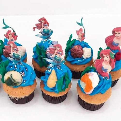 Cupcakes anniversaire cupcakes cupcake personnalise theme sirene mermaid