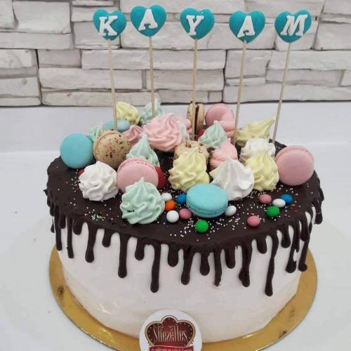 Gâteau drop cake drip cake gâteau chocolat coulant