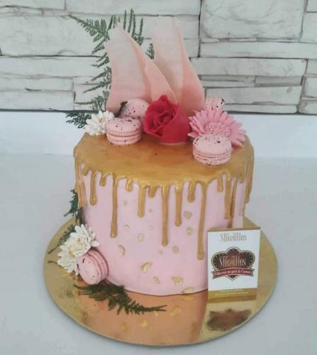 Gâteau drop cake drip cake gâteau chocolat coulant