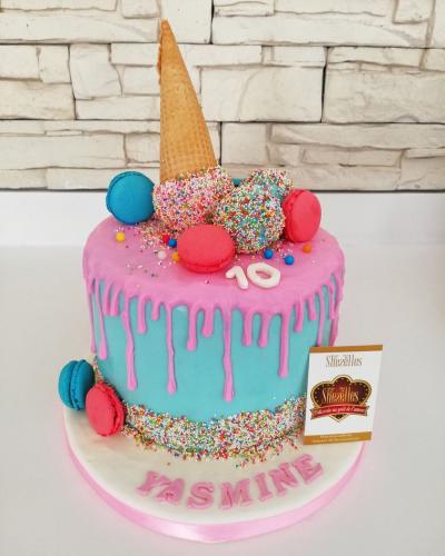 Gâteau drop cake drip cake gâteau chocolat coulant