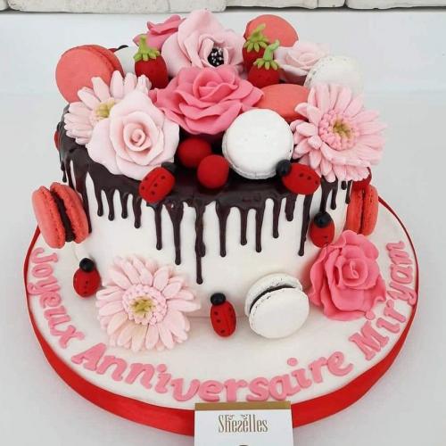 Gâteau drop cake drip cake gâteau chocolat coulant