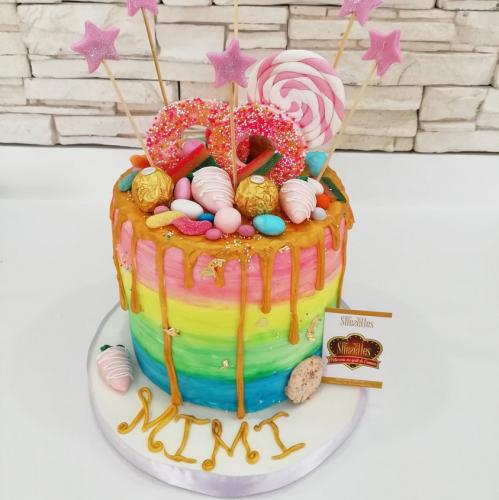 Gâteau drop cake drip cake gâteau chocolat coulant