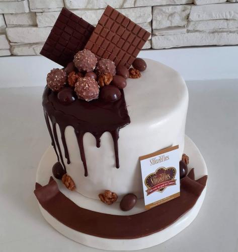 Gâteau drop cake drip cake gâteau chocolat coulant