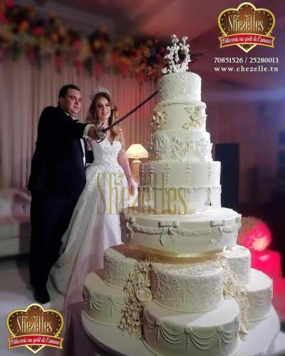 Pièces montées fiançailles pièces montées mariage salle fête mariage Tunis Tunisie