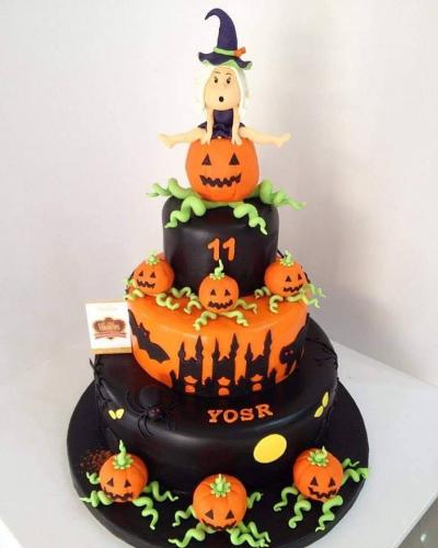 Gâteau Anniversaire Halloween Gâteau Halloween Sorcière Horror