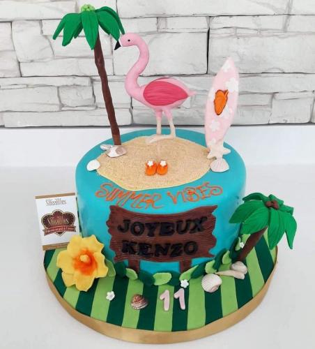 Gâteau anniversaire flamant rose gâteau flamant rose Flamingo