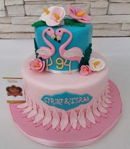 Gâteau anniversaire flamant rose gâteau flamant rose Flamingo
