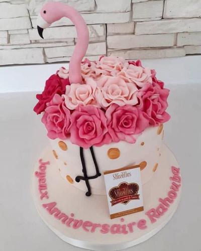 Gâteau anniversaire flamant rose gâteau flamant rose Flamingo