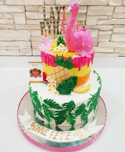 Gâteau anniversaire flamant rose gâteau flamant rose Flamingo