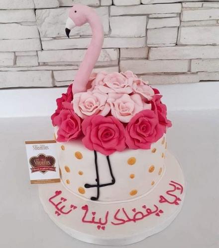Gâteau anniversaire flamant rose gâteau flamant rose Flamingo