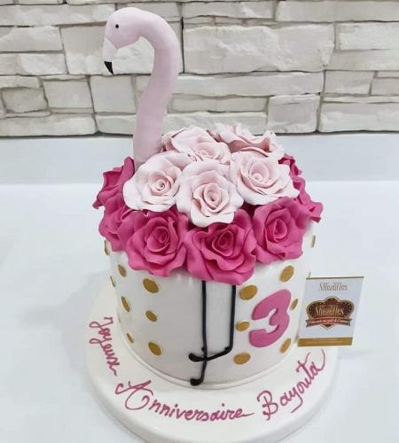 Gâteau anniversaire flamant rose gâteau flamant rose Flamingo