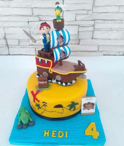 Gâteau anniversaire marin pirate bateau pirate marin gateau birthday cake