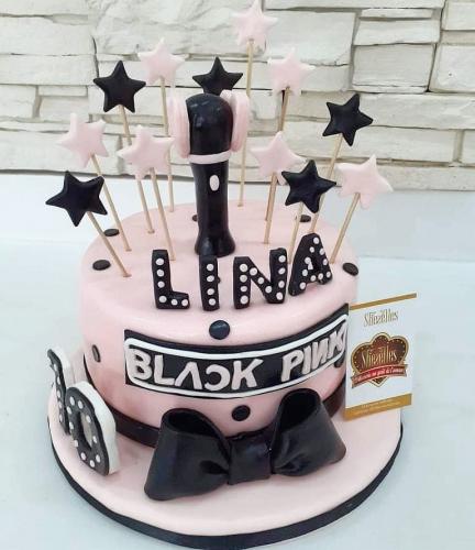Gâteau anniversaire musique gâteau spécial musique blackpink 