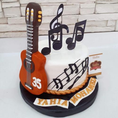 Gâteau anniversaire musique guitare gâteau spécial musique guitare guitariste