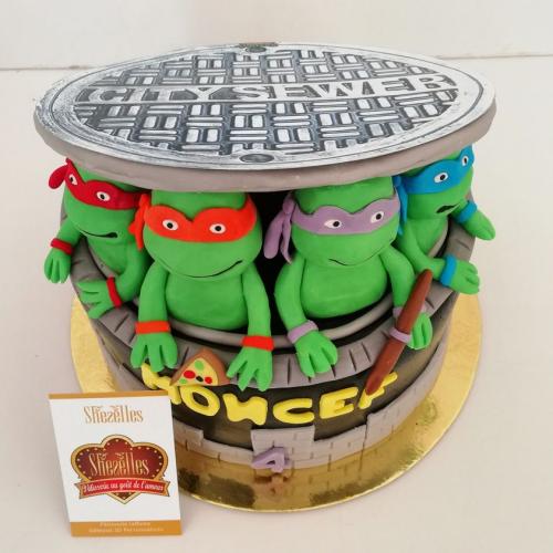 Gâteau anniversaire tortues ninja gâteau tortue ninja ninja turtles