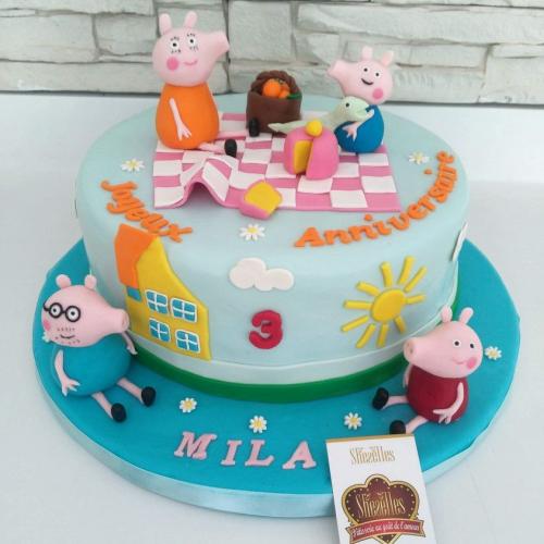 Gâteau anniversaire peppa pig gâteau peppa pig cake birthday peppapig
