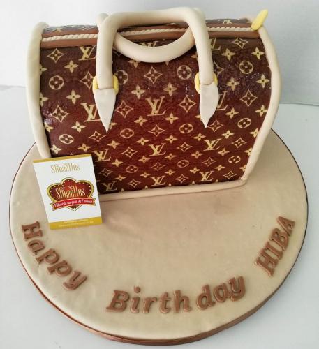 Gâteau anniversaire sac shopping gâteau sac main dior chanel louis vuiton YSL