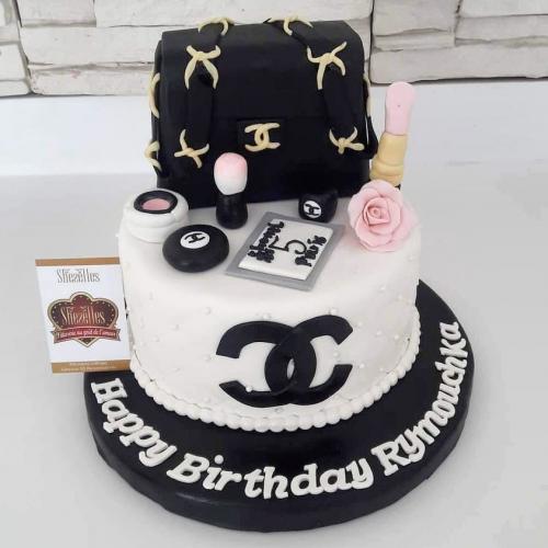 Gâteau anniversaire sac shopping gâteau sac main dior chanel louis vuiton YSL