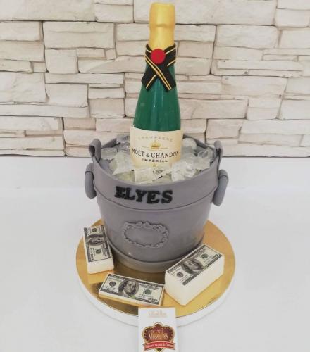 Gâteau anniversaire pour homme chic gâteau bière alcool whisky gâteau vodka jackdaniel seau glaçon