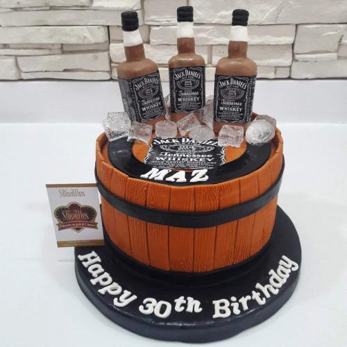 Gâteau anniversaire pour homme chic gâteau bière alcool whisky gâteau vodka jackdaniel seau glaçon