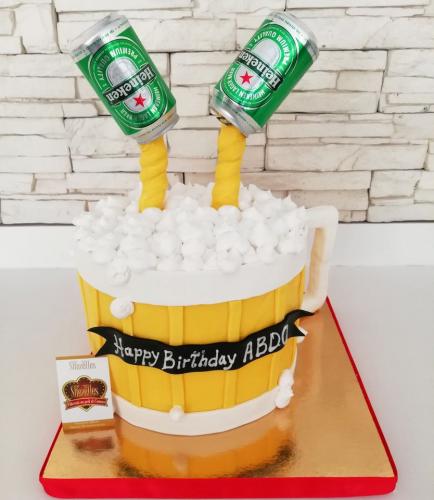 Gâteau anniversaire pour homme chic gâteau bière alcool whisky gâteau vodka jackdaniel seau glaçon