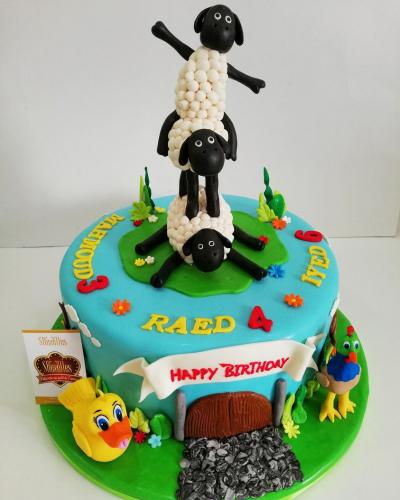 Gâteau anniversaire shaun the sheep gâteau mouton shaun sheep gâteau 3D